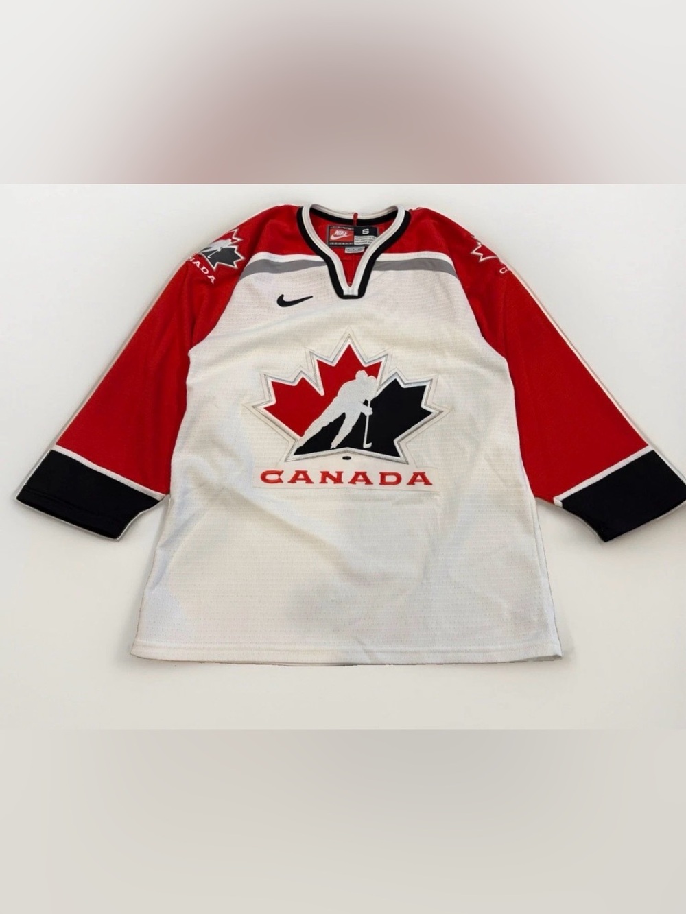Vintake Nike Team Canada National Hockey Jersey Size Small White Olympics Rare